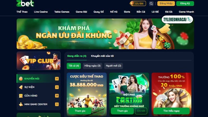 Nhiều khuyến mãi được cập nhật cho bet thủ tham gia