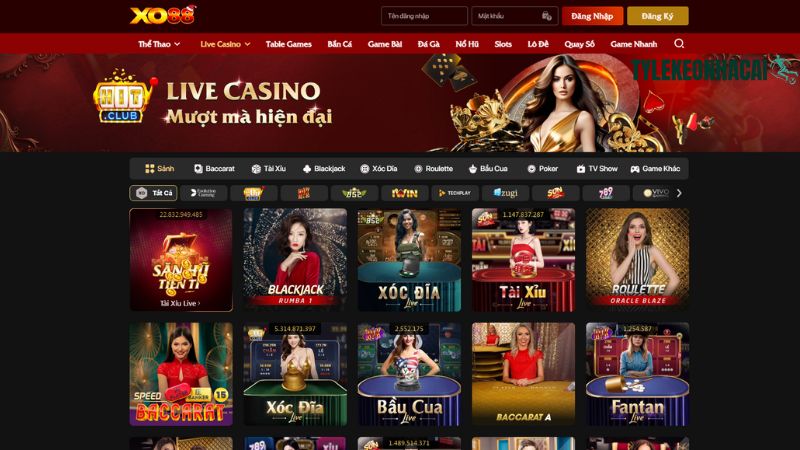 XO88 tái hiện không gian cá cược đẳng cấp với hàng loạt trò chơi kinh điển tại live casino XO88 tái hiện không gian cá cược đẳng cấp với hàng loạt trò chơi kinh điển tại live casino