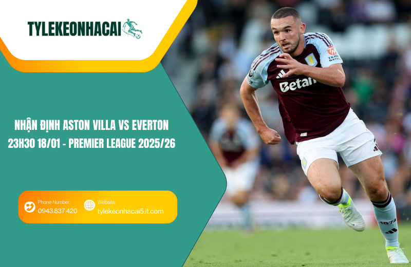 Đội hình dự kiến trước trận Aston Villa vs Everton Đội hình dự kiến trước trận Aston Villa vs Everton